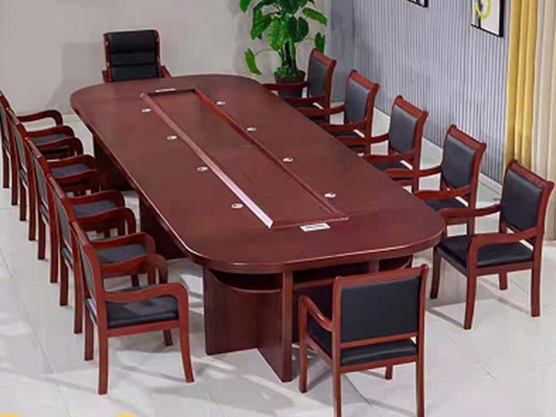 棕色木皮會(huì)議桌3800-1600-760